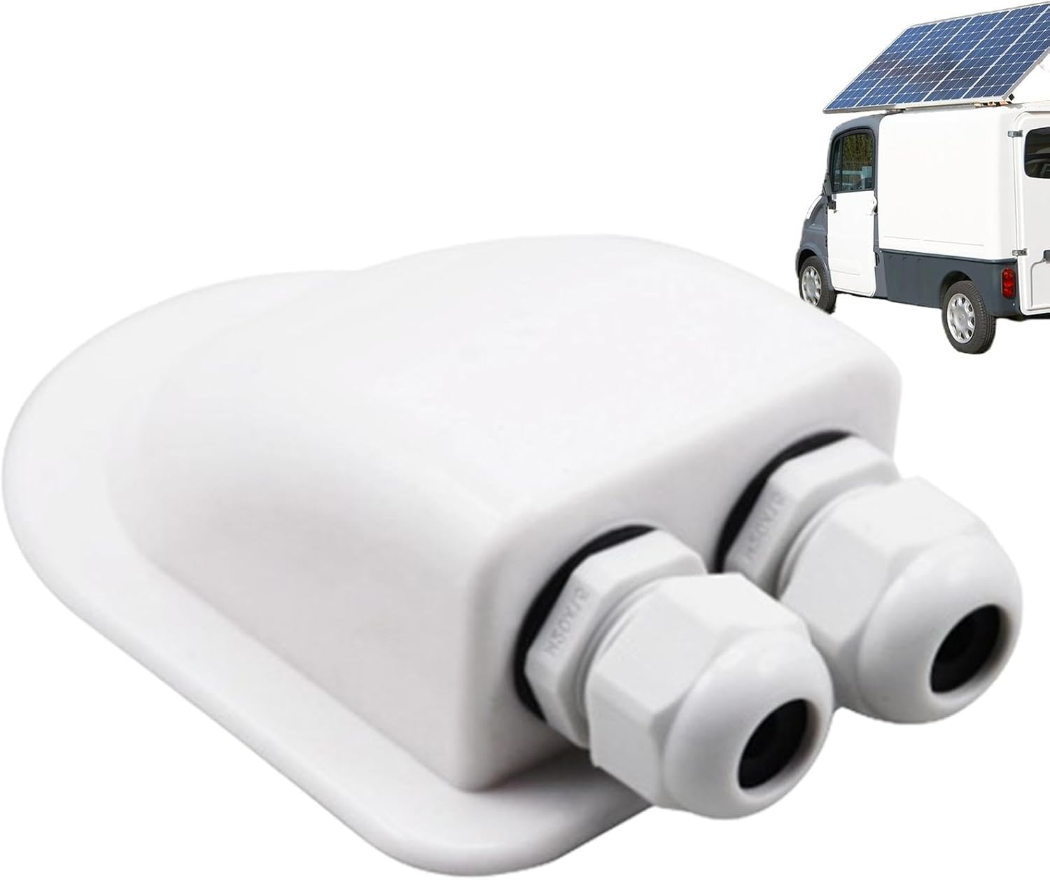 Solar Project Wire Box | Solar Panel Wire Box Double Entry,Multi-Function Cable Connector Engineered Wire Routing Solutions for Sheds, Yachts, Machine Room image number 1