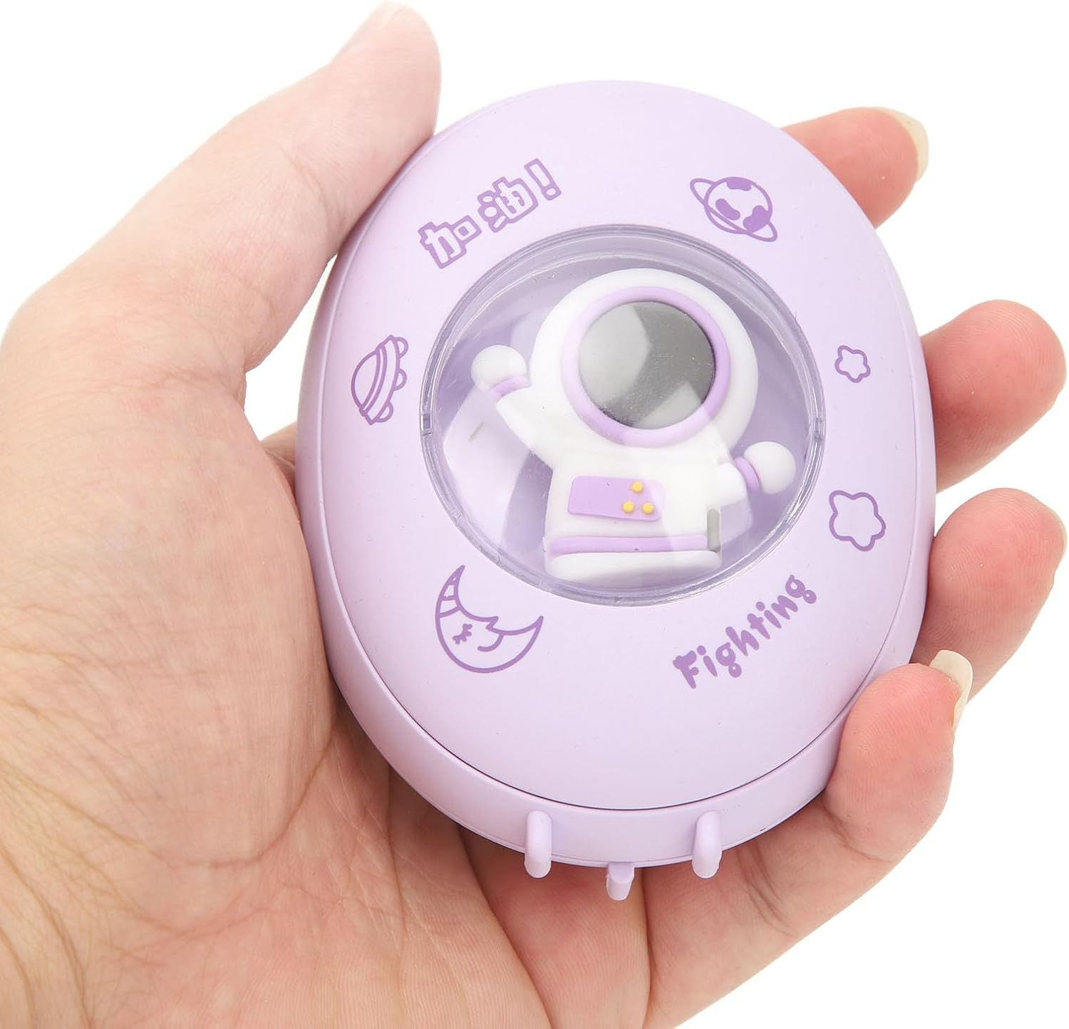 Hand Warmer, ABS Electric Hand Heater Portable Safe Rechargeable for Outdoor (Purple) image number 2