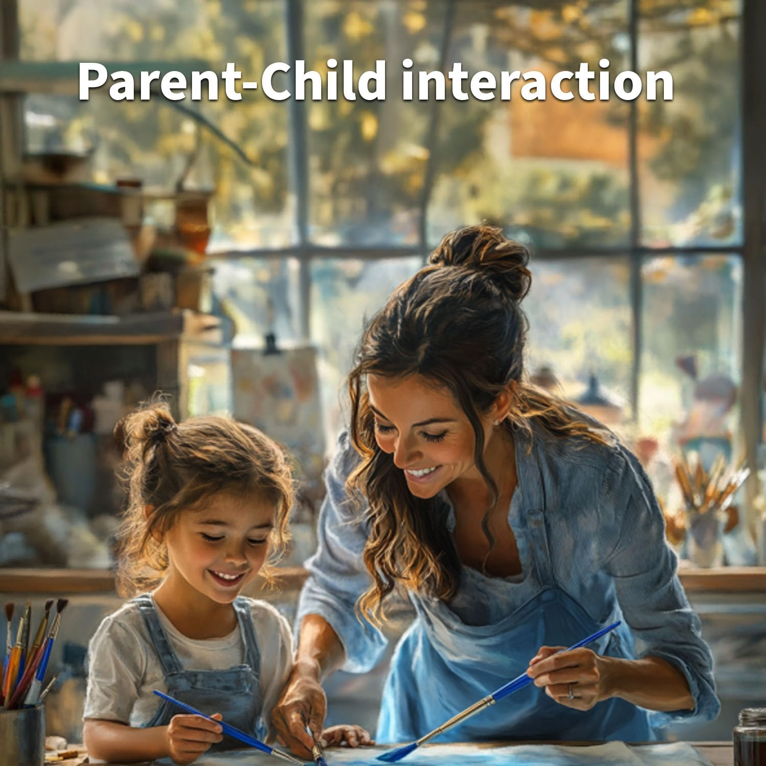 HAPPINNO Paint by Numbers Kit，Paint by Numbers for Adults， DIY Acrylic Painting Set for Adults & Kids, Easy Beginner Art, Home Wall Decor & Unique Gift, 16"X 20" Colorful Pond View (No Frame) - Owl image number 3