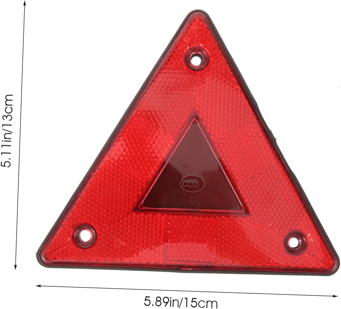 6Pcs Triangle Reflectors for Vehicle Safety Slow Moving Car Warning Signs High Visibility Reflective Triangle Kit Construction Easy Install and Replace image number 2