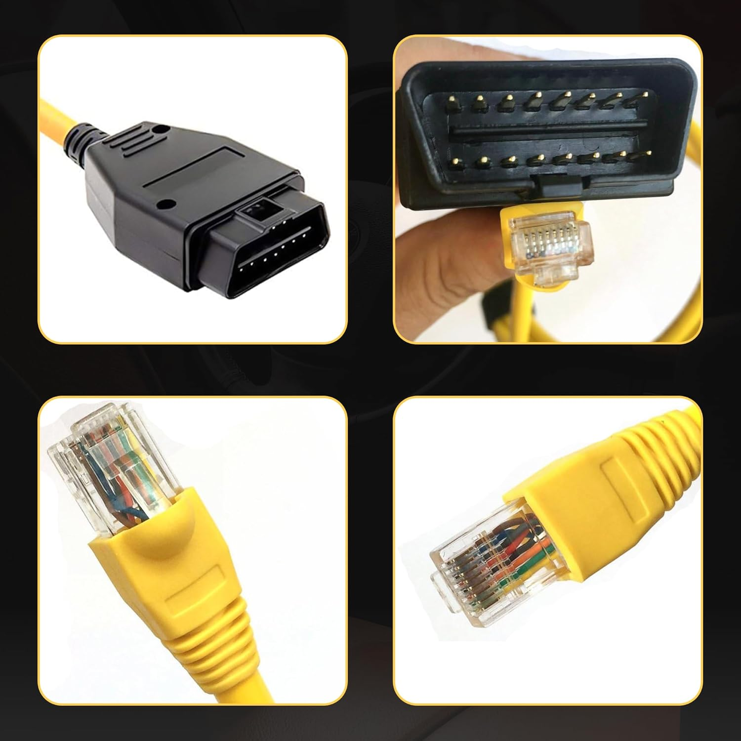 New 2M Ethernet to OBD Interface Cable E-SYS ICOM Coding F-Series for BMW ENET image number 4