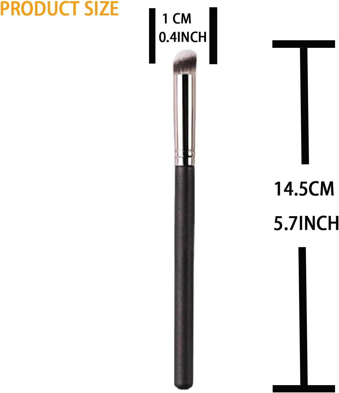 Ksvsonrvi Concealer Brush, under Eye Small Size Angled Head Kabuki Nose Contour Brush for Concealing Blending Setting Buffing