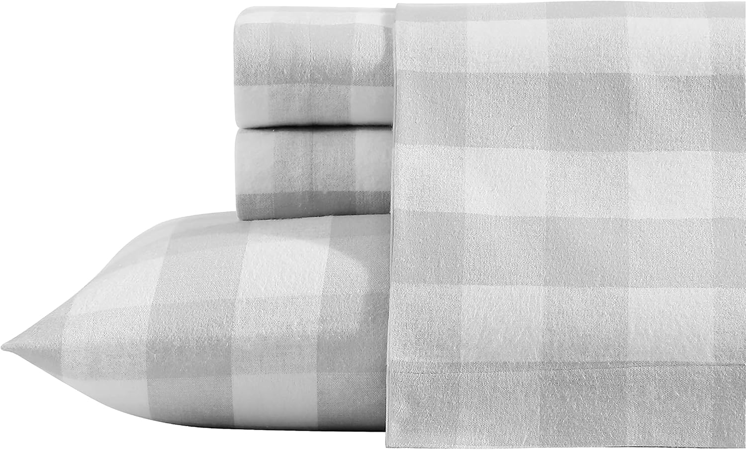 Eddie Bauer - Full Sheets, Cotton Flannel Bedding Set, Brushed for Extra Softness, Cozy Home Decor (Lakehouse Plaid, Full) image number 3