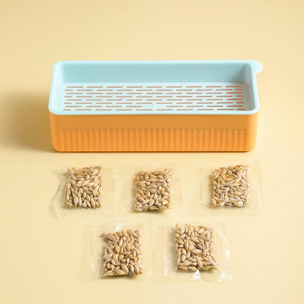 PATKAW Cat Grass Planter Germination Trays 3 Pieces Germination Trays Wheatgrass Cat Grass Box Cat Grass Germination Tray for Garden image number 4