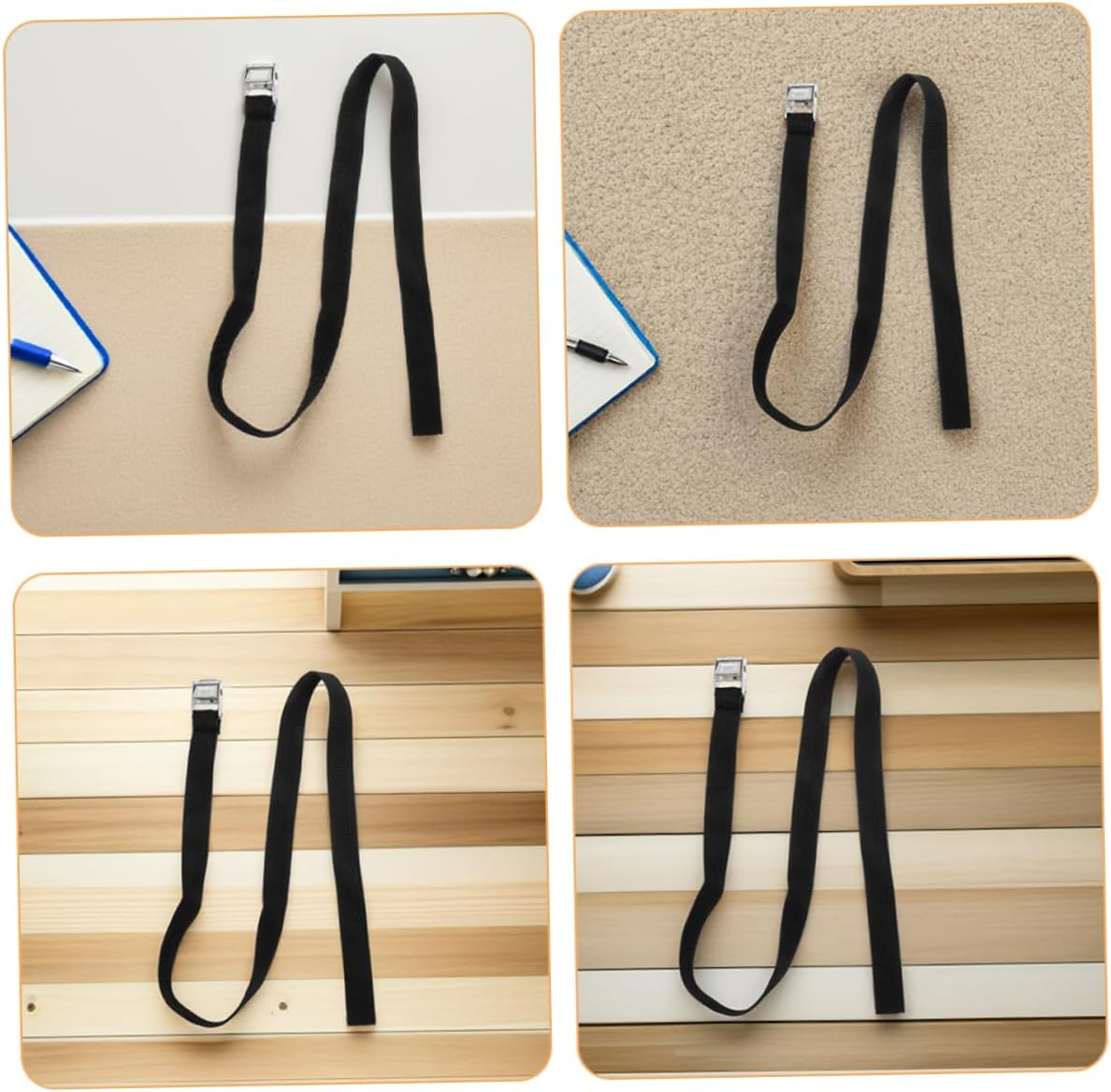 HOODANCOS 3Pcs Adjustable Heavy Duty Surfboard Lashing Straps with Metal Buckle High Elastic Travel Tie down Straps for Luggage Fitness Gear Secure Transport Outdoor Hiking Camping Use