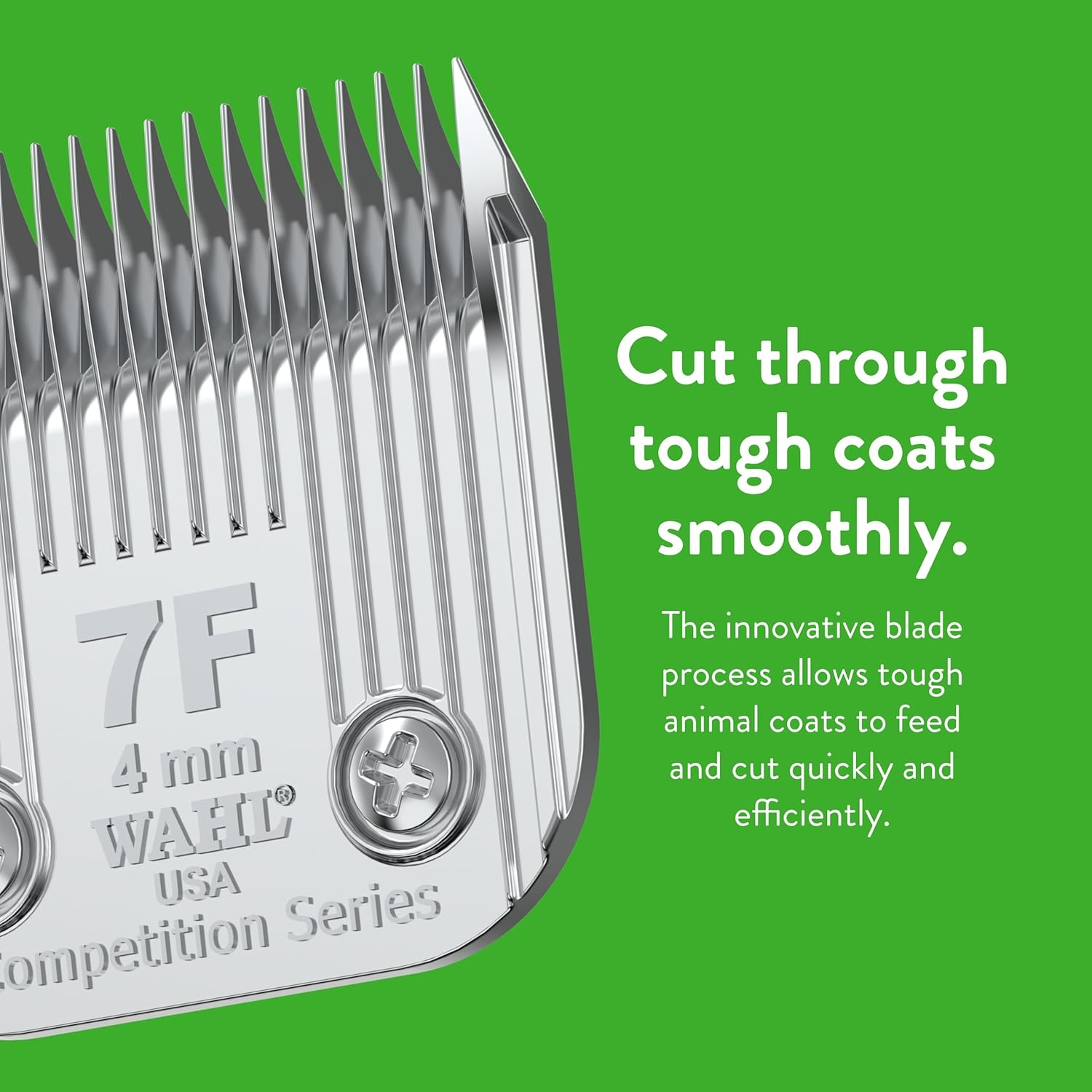 Wahl Professional Animal #7F Full Medium Competition Series Detachable Blade with 4/25-Inch Cut Length (#2368-100), Steel