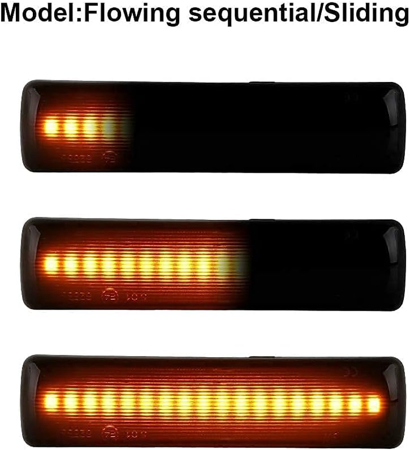 Gempro 2Pcs LED Front Fender Side Marker Light Turn Signal Lamp Assembly Replacement for Range Rover Sport LR3 LR4 Discovery 3/Discovery 4 LR2 Freelander 2 image number 1