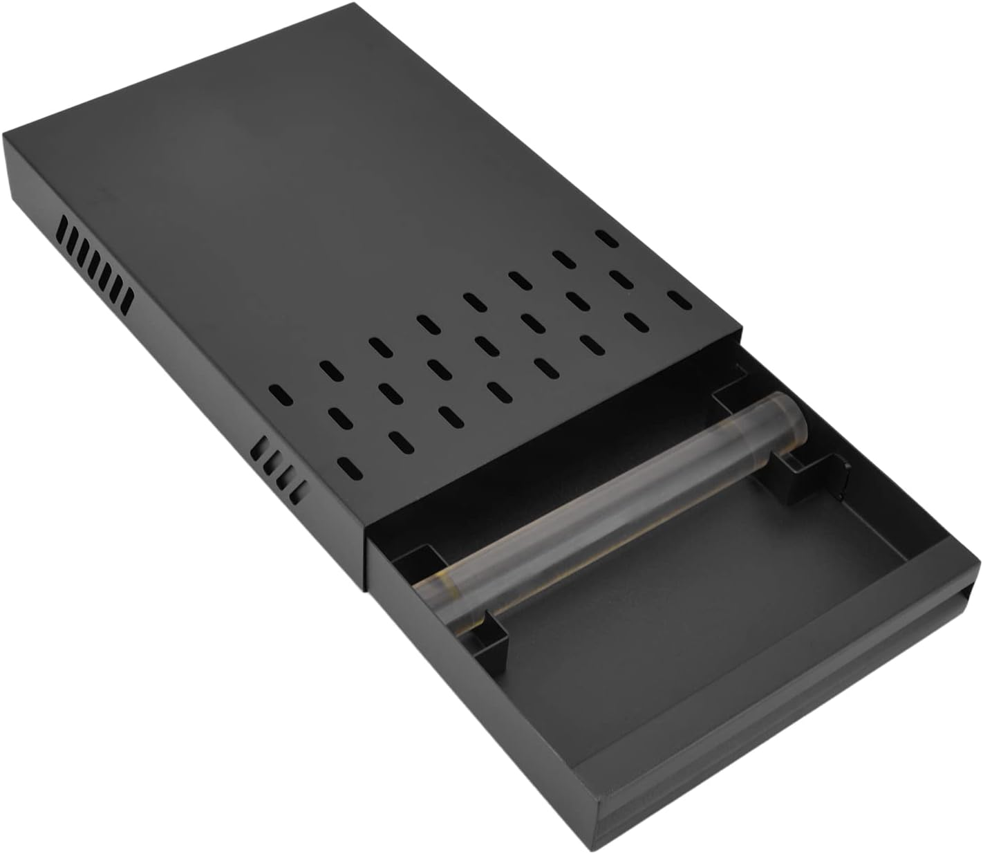 Omabeta Coffee Knock Drawer Stainless Steel Coffee Knock Box for Espresso Grounds with Removable Design anti Slip Feet Rubber Rod Universal for Cafe Home Office (Milk Tea Color)