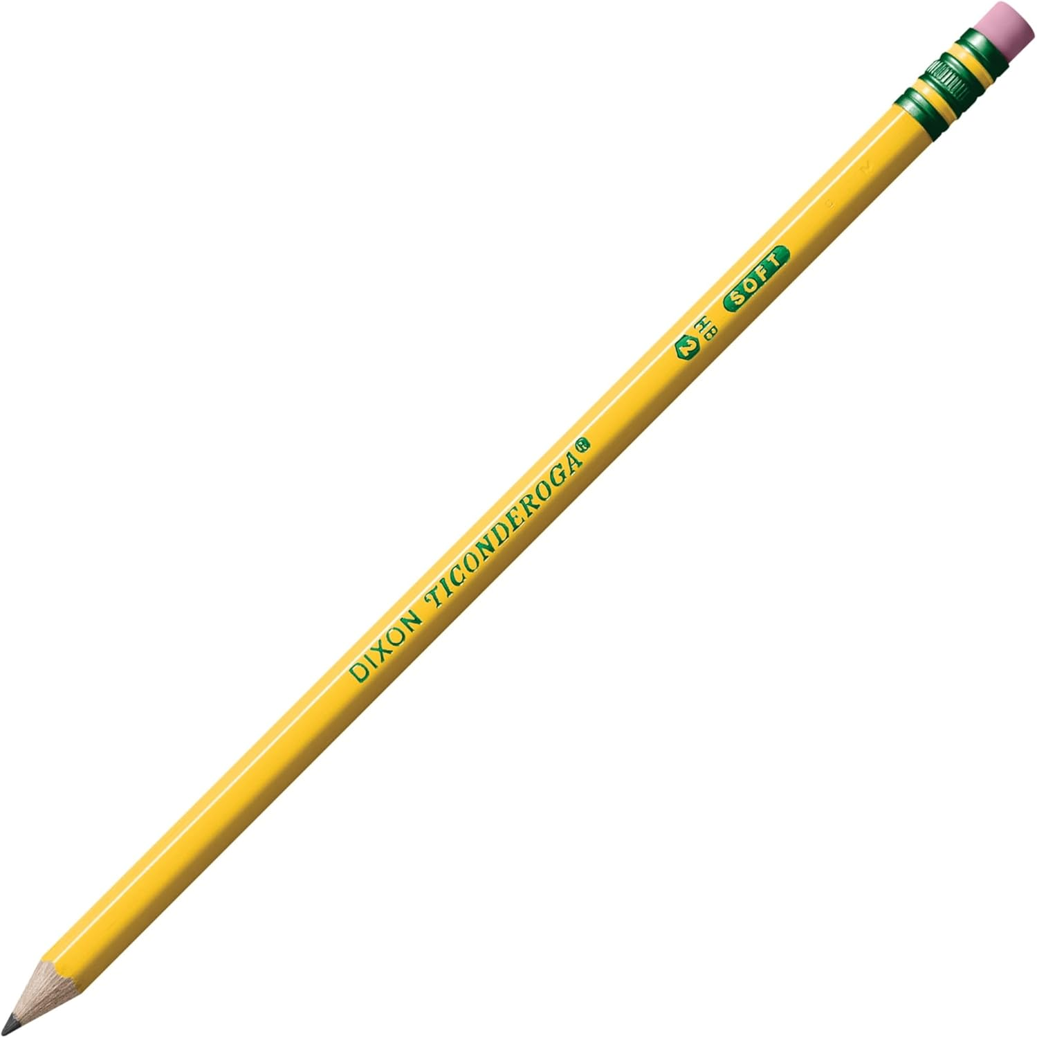 Ticonderoga Dixon Wood-Cased 2HB Pencils, Pre-Sharpened, Box of 30, Yellow (13830) image number 6