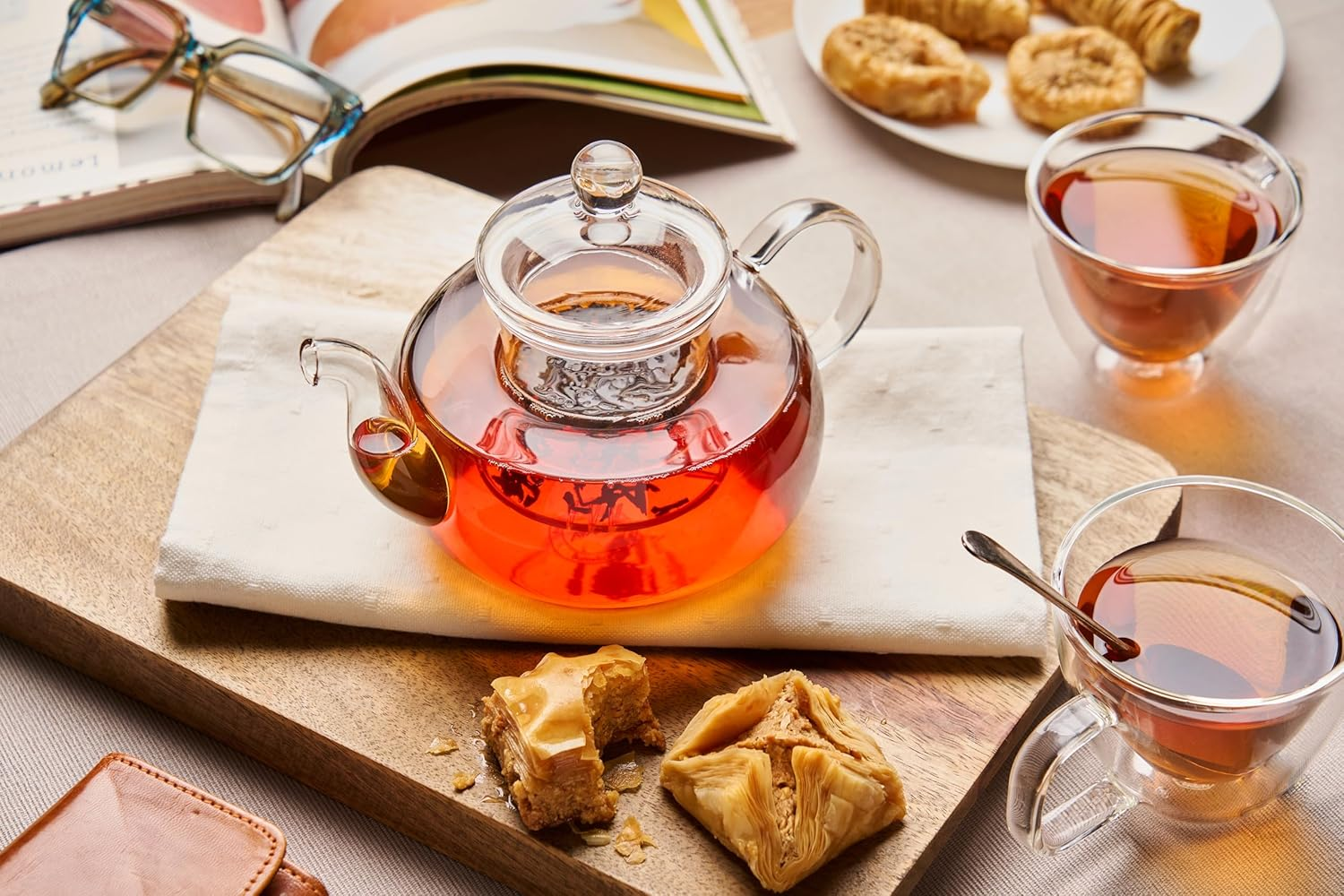 Avanti Eden Borosilicate Glass Teapot with Infuser, 350Ml Capacity image number 3