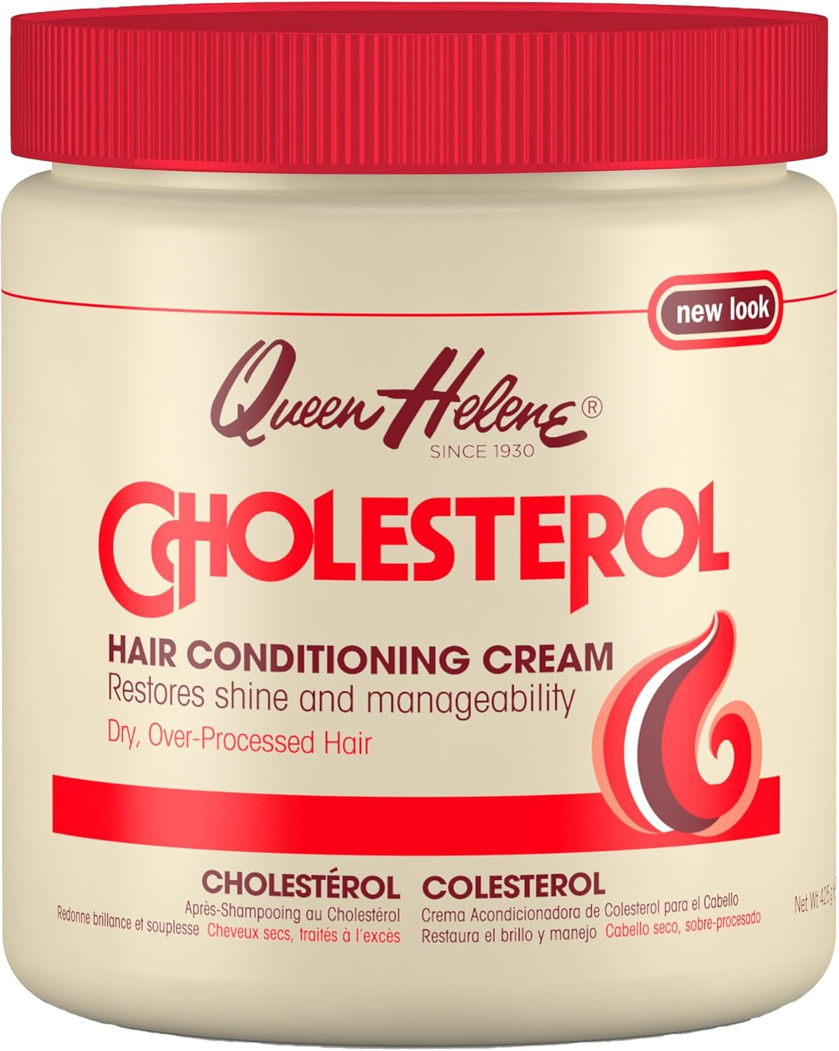 (Original, 440Ml (Pack of 6)) - Queen Helene Hair Conditioning Cream, Cholesterol, 440Ml (Pack of 6) [Packaing May Vary] image number 4