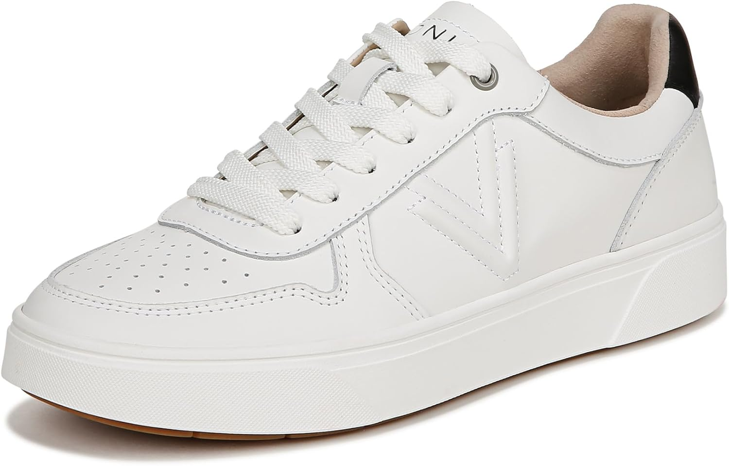 Vionic Women'S Rebel Kimmie Court Comfortable Lace-Up Casual Sneakers- Supportive Dress up Walking Sneakers Comfort Shoes That Includes a Concealed Orthotic Insole Sizes 5-12, White Leather, 7.5 Wide image number 4