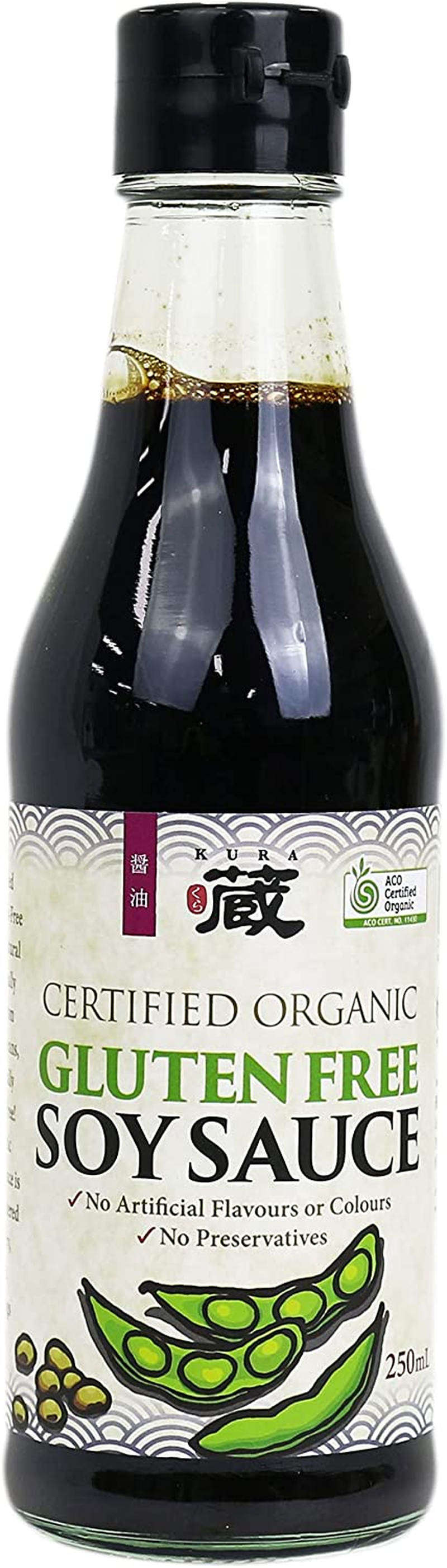 Kura Organic Gluten Free Soy Sauce 250Ml
