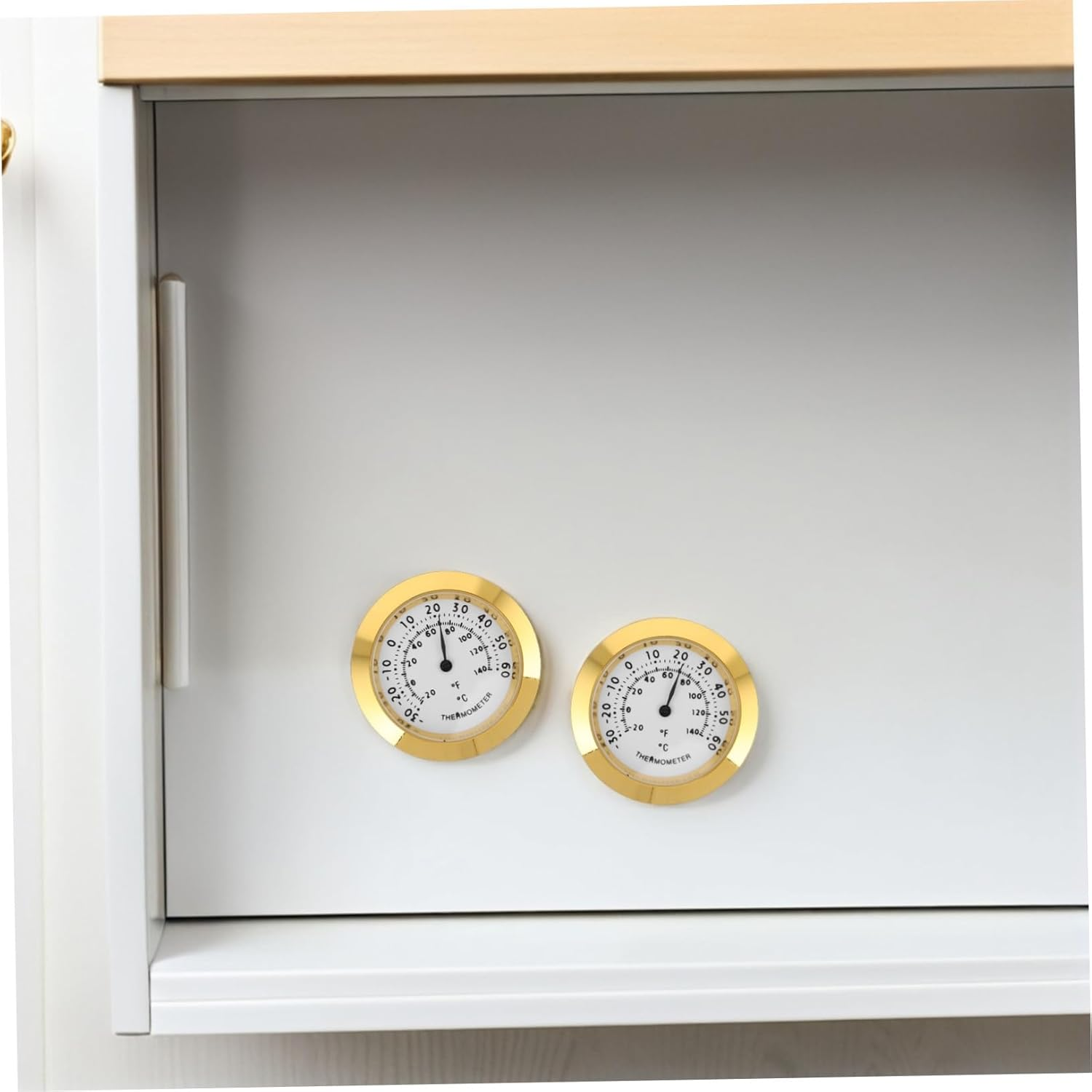 Totority 2Pcs Hygrometer Thermometer Compact Portable Humidity Gauge for Guitar Cases Pet Enclosures Closets Indoor Rooms with Easy Installation and Versatile Use image number 5