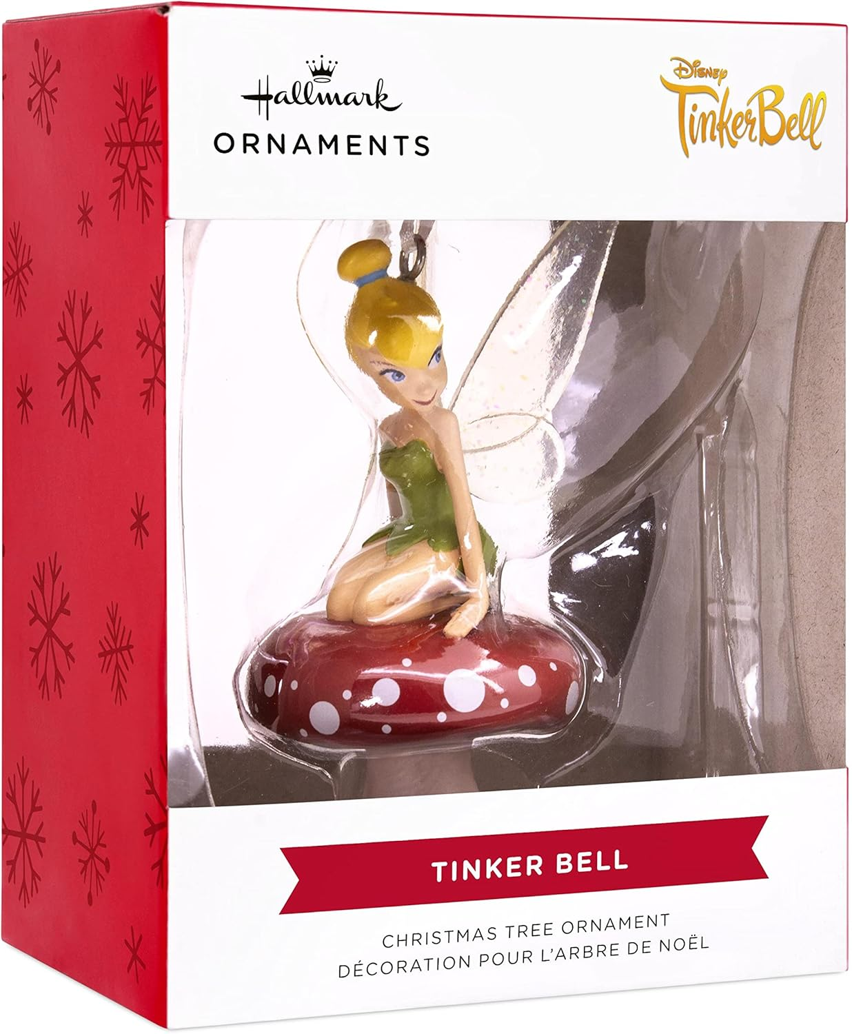 Hallmark Disney Tinker Bell on Mushroom Christmas Ornament image number 2
