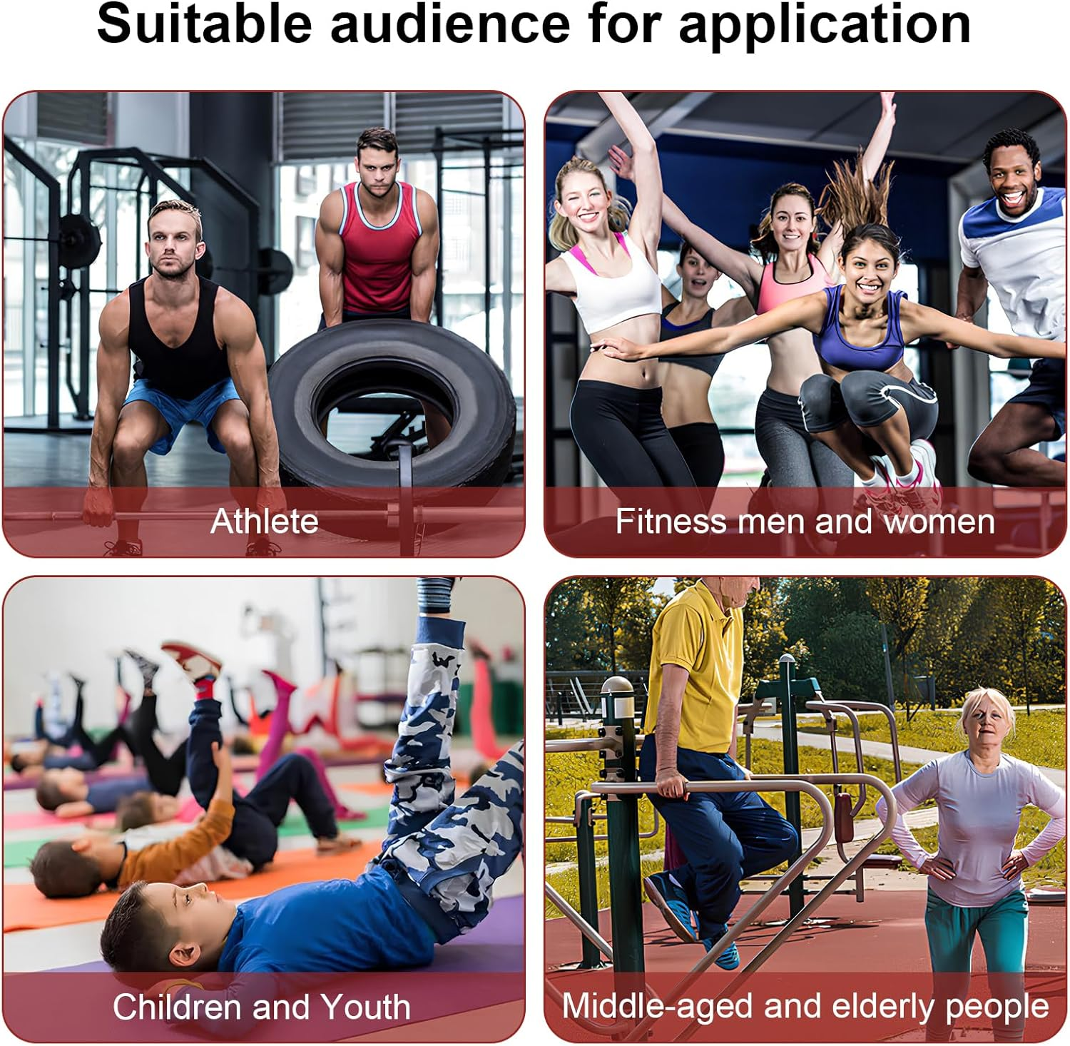 Naapesi Women'S Pilates Coreplus Reformer Kit Pilates Band with 4 Rings Fitness Equipment for Muscle Building & Flexibility (Black) image number 4