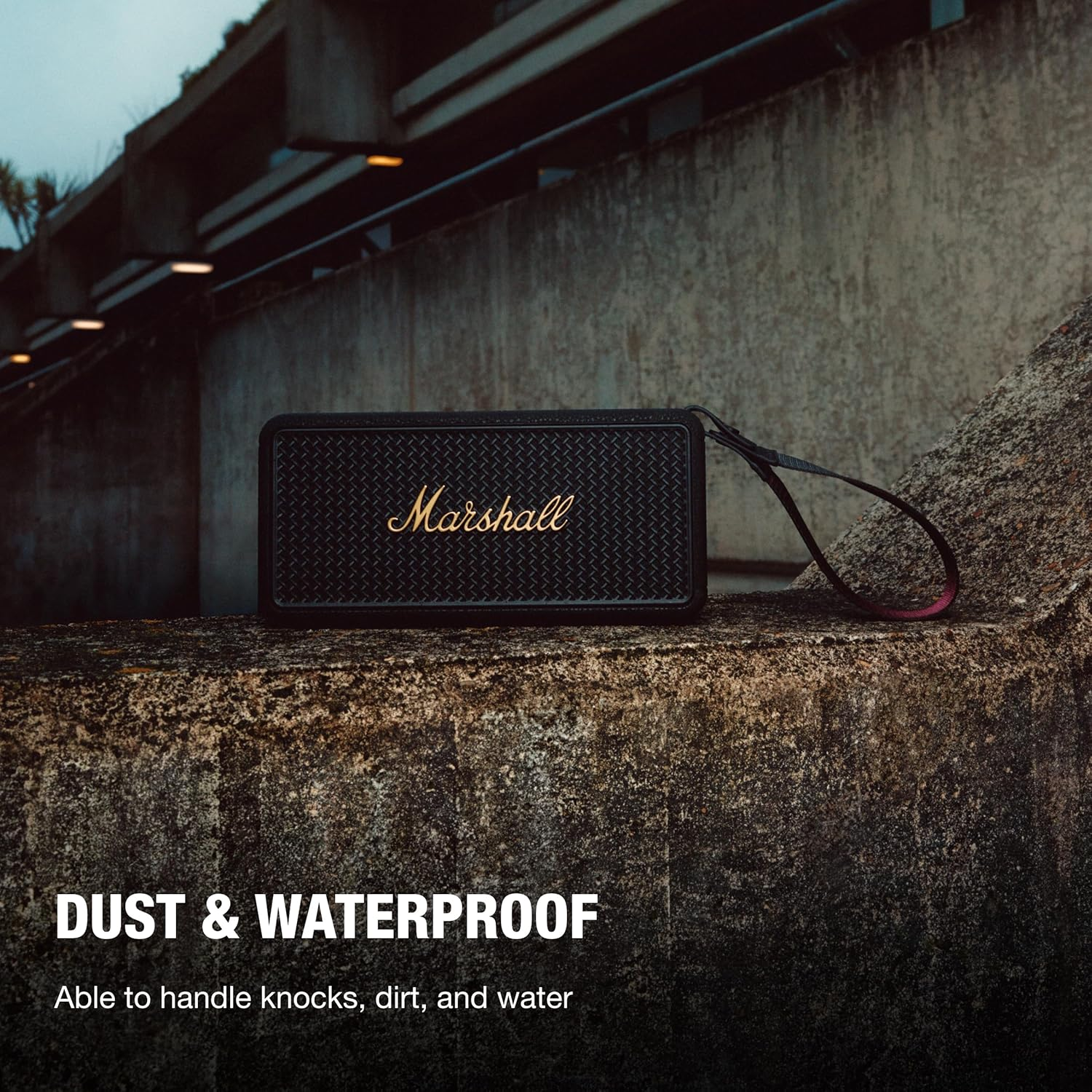 Marshall Middleton II Bluetooth Speaker - Black & Brass - Black  Brass image number 4