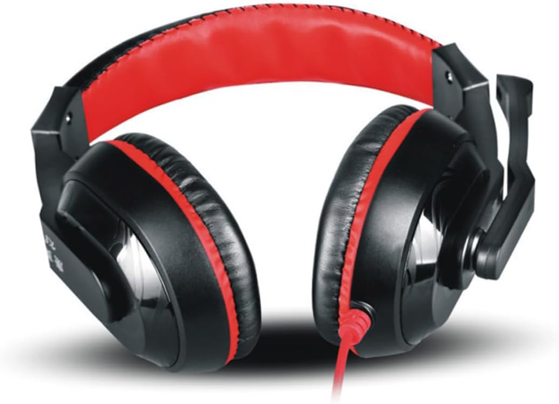 ELAYARD Stereo Gaming Headphones with Noise-Canceling Microphone Wired Over-Ear Headset for PC Laptop Multimedia Use Comfortable Adjustable Design Random Color