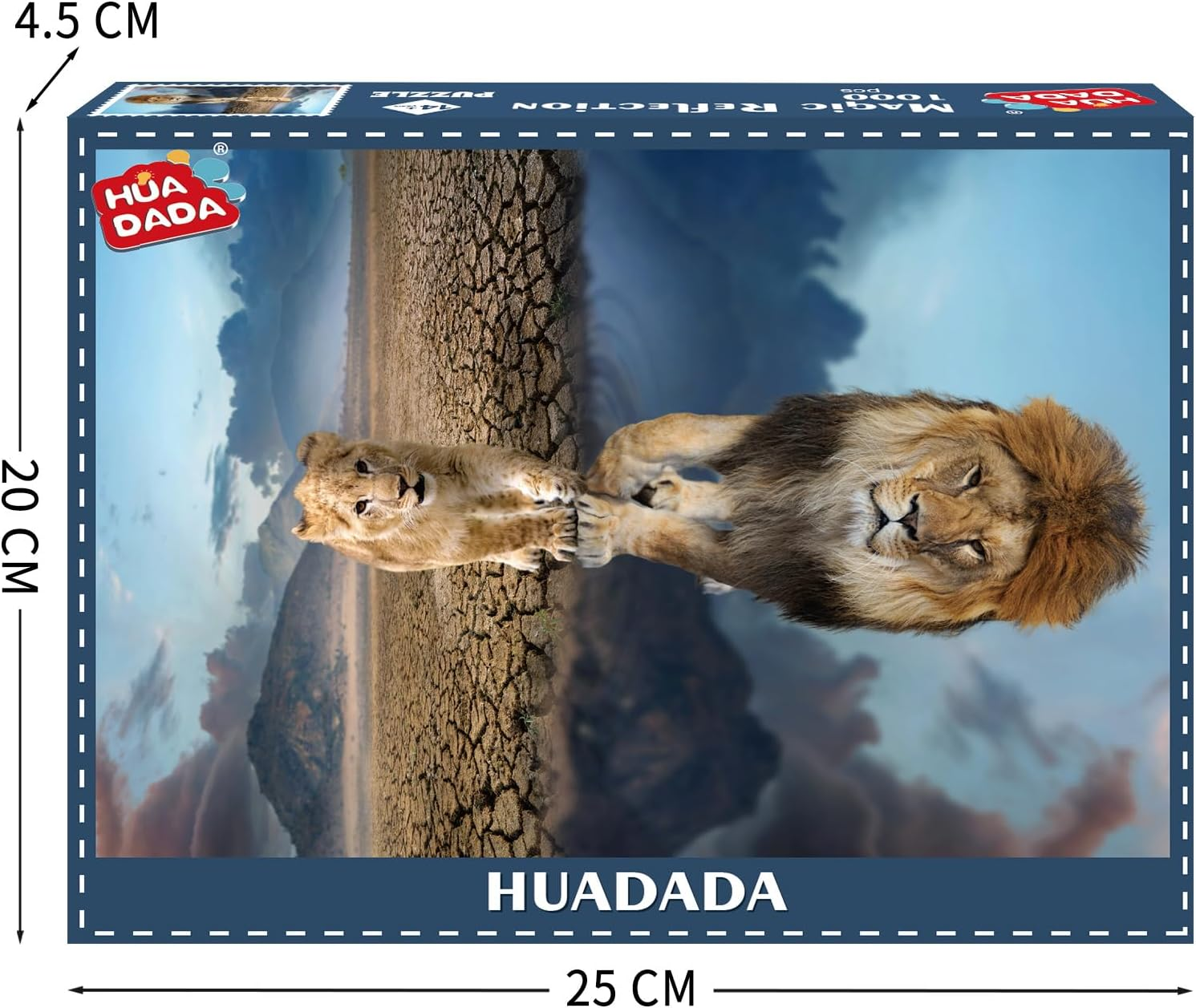HUADADA Jigsaw Puzzles for Adults 1000 Pieces, Puzzles for Adults 1000 Piece, Challenging Game Toys, Impossible Puzzle, Family Decoration Puzzle - Magic Reflection image number 1