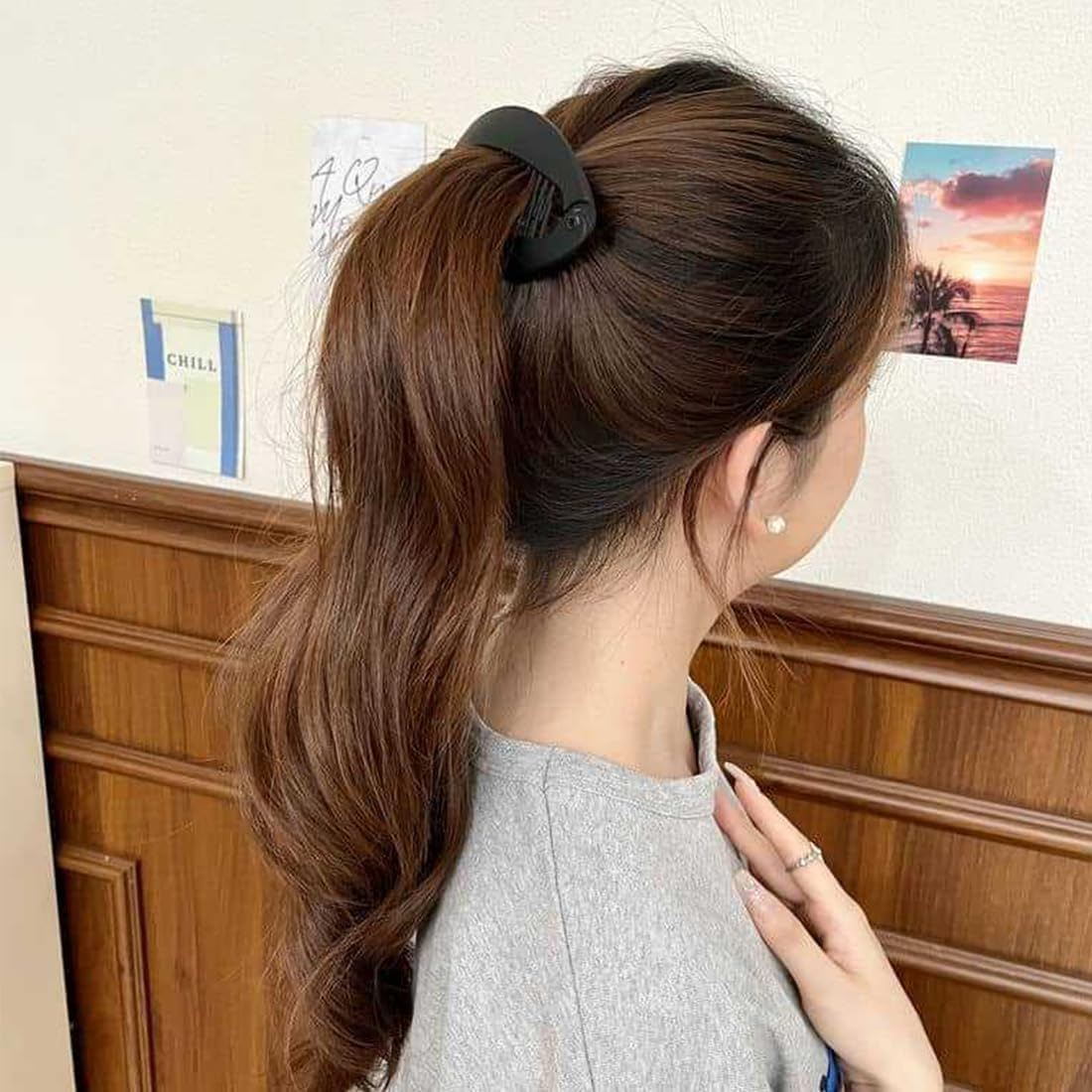 MIRKUZI Hair Clips 3 Pack Banana Clips Banana Clips Hair Banana Hair Clips Women Hair Clips Banana Girl Retro Banana Hair Clips Ponytail Banana Clips image number 5