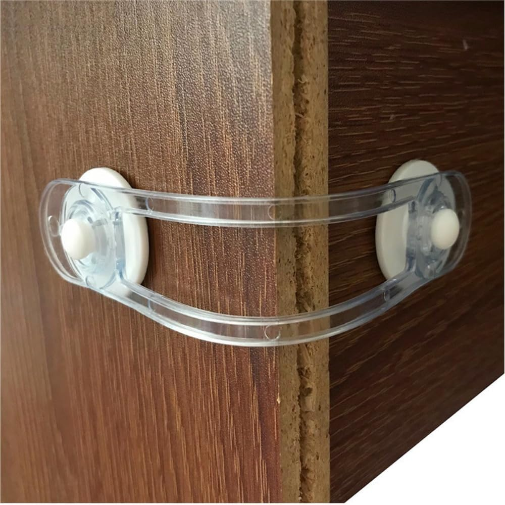 FACAING 12Pack Proof Locks for Cabinet Doors, Drawers, Fridge, Toilet Seat, Dishwasher, Trash Can, Cupboard， No Drilling - Safety Locks for Cabinets and Drawers Proofing Cabinets Lock