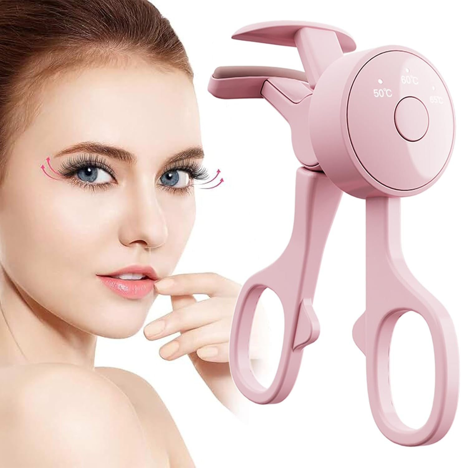 Migazelle Electric Heated Eyelash Curler, Rechargeable Automatic Lash Curler, 50&deg;C/60&deg;C /65&deg;C Temperature for Natural, Long Lifting - Portable & Safe for Sensitive Eyes, Perfect Travel Makeup Tool for Women image number 5