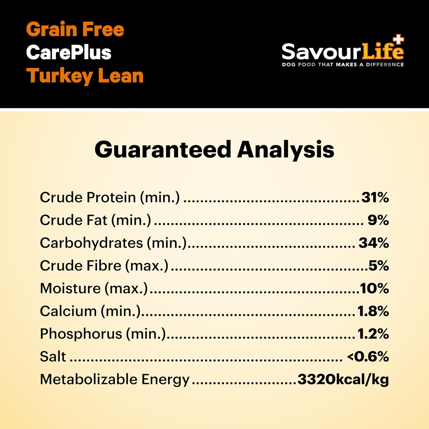 Savourlife Grain Free, Adult Lean Dog Food, Australian Turkey, 10Kg