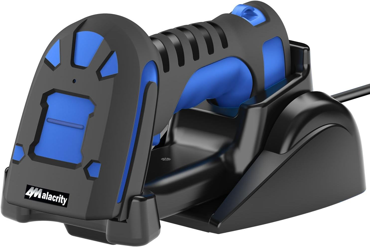 Alacrity Mini Bluetooth 2D Barcode Scanner, 3-In-1 2.4G Wireless/Usb Wired/Bluetooth Bar Code Reader Portable 1D QR Image Scanner PDF417 Data Matrix Code for Ipad, Iphone, Android, Tablets or Computer