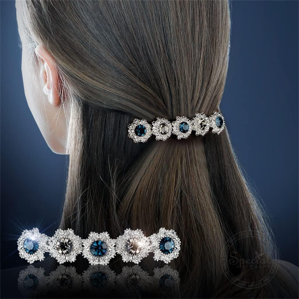 Alligator Clip,Headdress,Hair Clamp,Hairpins,Hairpin Hairpin Hair Accessories Headwear Handmade Non-Slip Flower Lining Skin Dreamlike Headwear Gift (Color : A, Size : 8.3 * 1.8Cm) image number 6