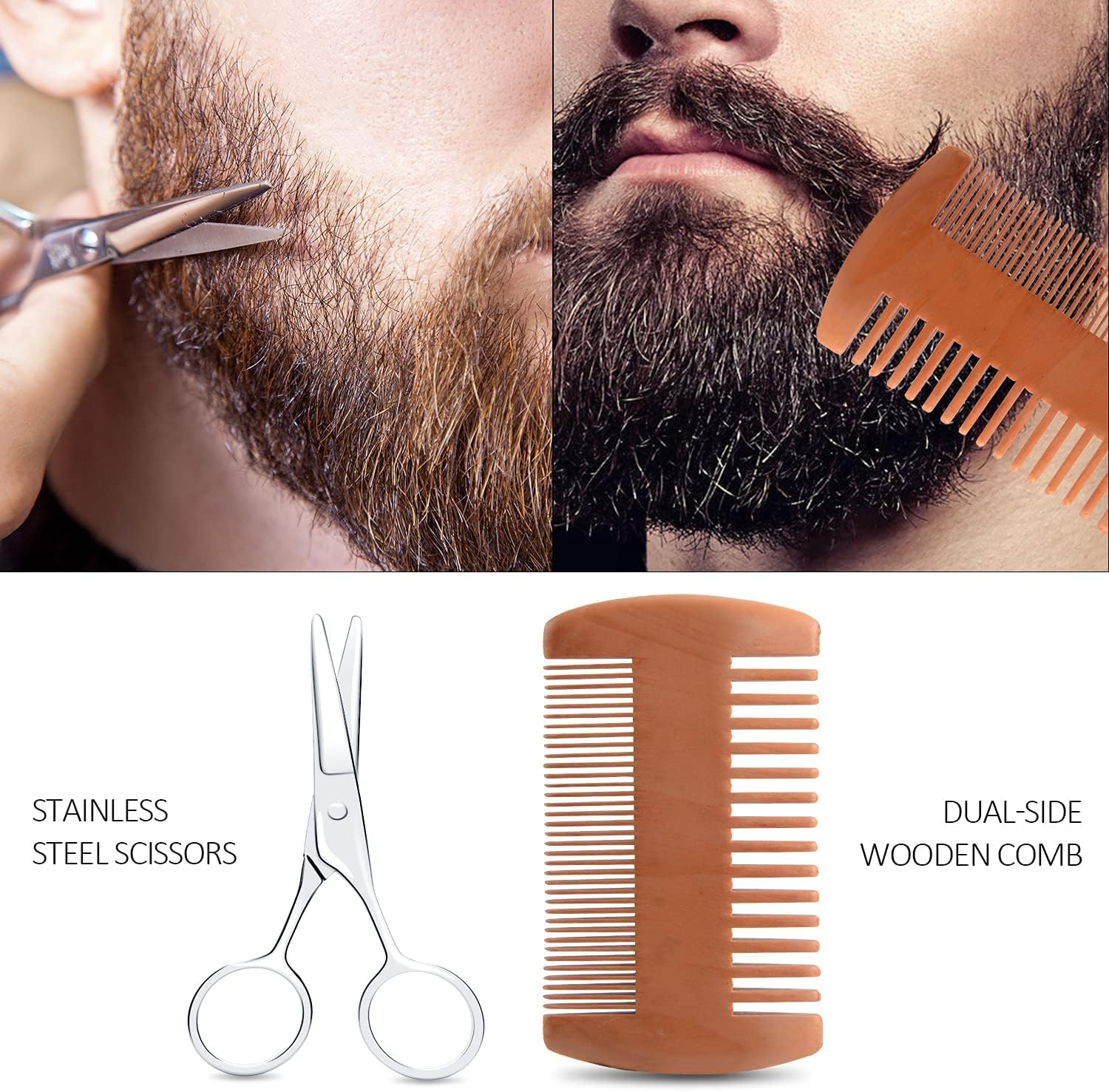 Dad Gifts for Fathers Day, Beard Grooming Kit for Men'S Grooming Routine, Anniversary & Birthday Gifts for Men/Him/Husband/Boyfriend/Brother/Stepdad/Grandpa, from Daughter Wife Kids Son image number 6