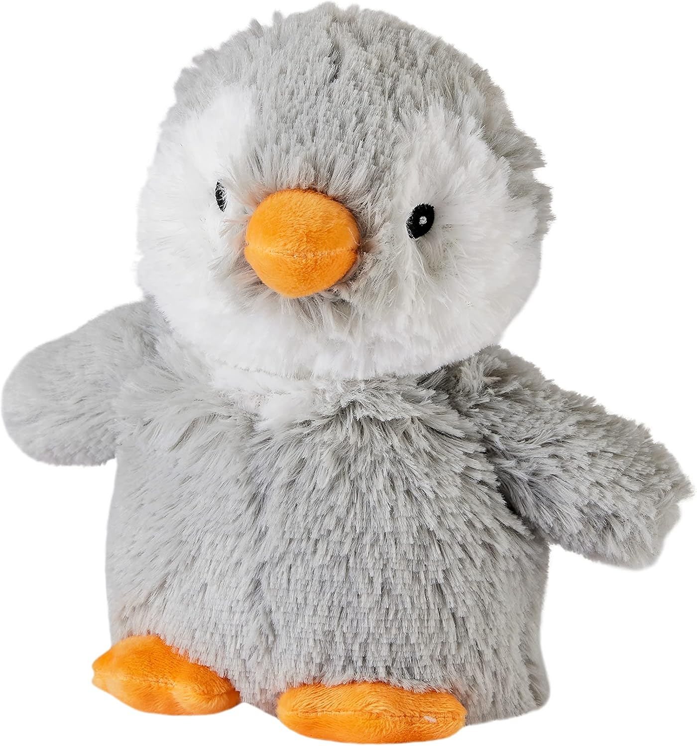 Warmies Grey Penguin Heat Pad, Fully Heatable Weighted Teddy Slightly Scented with Dried French Lavender, Hot or Cold Plush Cuddly Heat Pad Junior Size image number 1