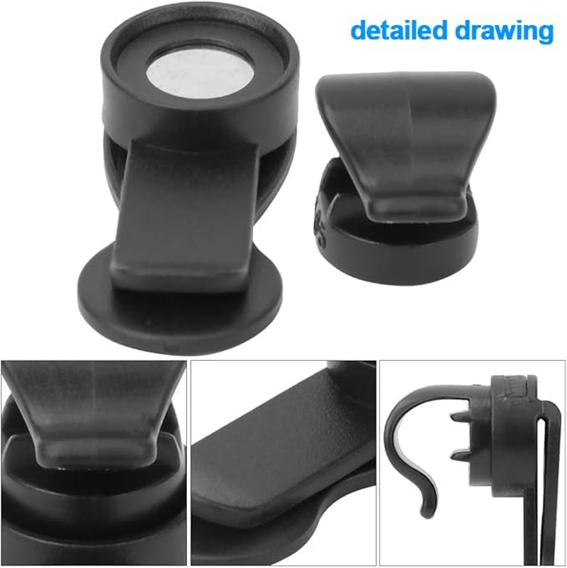 WEZCHUGHAOL Tactical Backpack Hydration Tube Clips, Magnetic Bladder Hose Holders, Set of 2, Black image number 5