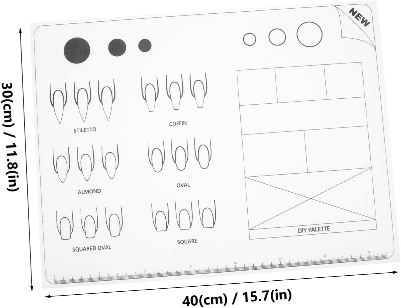 HEATSHAKING Acrylic Manicure Mat Silicone for Hand Cushion French Tip Nails Absorbent Mats for Girlsfriends image number 1