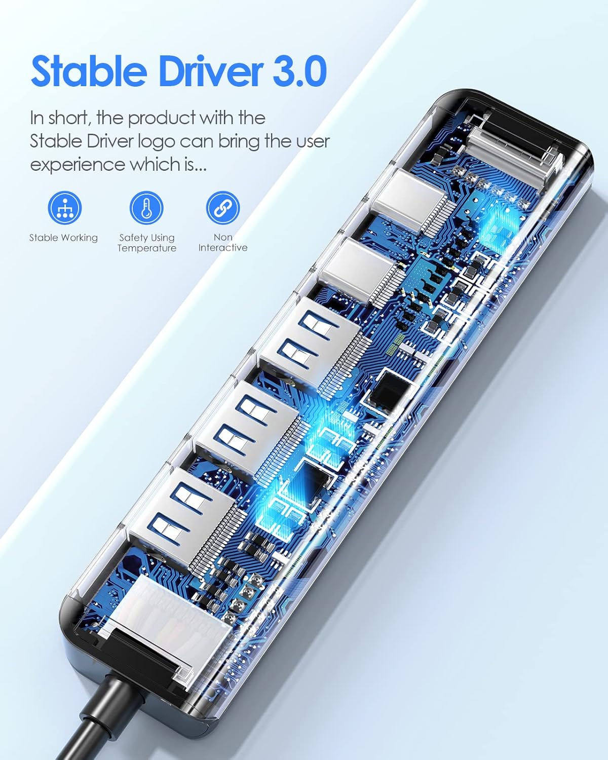 LENTION 6 in 1 USB C Hub, USB C Multiport Dongle with 4K HDMI, USB C Data Port, 3 USB 3.0, 100W PD Compatible Iphone 17/16 Series, New Macbook Pro/Air, Ipad, More Type C Devices(Ce35S,Space Grey) image number 6