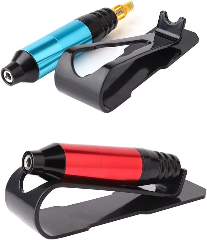 2 Pack Tattoo Pen Holder Stand for Rotary Tattoo Gun Machine Tool Display Stand Tray Frame Rack Rest Support Organizer Shelf Accessories Kit Professional for Most Types of Tattoo Pens image number 3