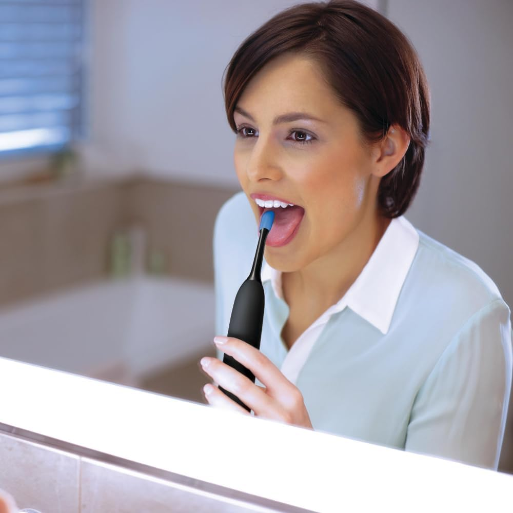 PHILIPS Sonicare Tonguecare+ Sonic Powered Tongue Brushes with Brushsync Mode Pairing, Latex Free, White, HX8072/01 image number 2