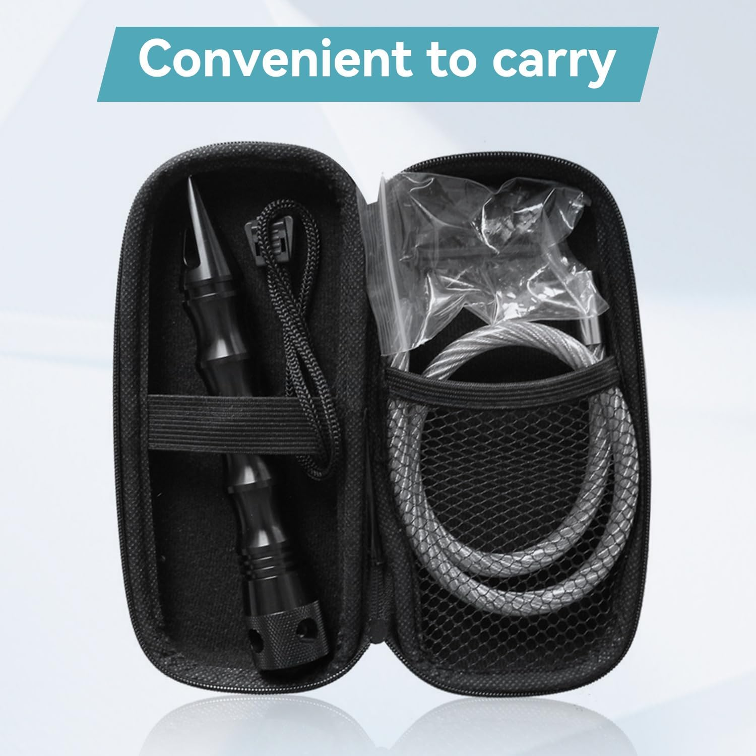 Car Window Breaker Multi-Functional Defensive Whip & Car Window Crash Breaker with PU Box Car Emergency Escape Tool Automotive Accessories image number 4