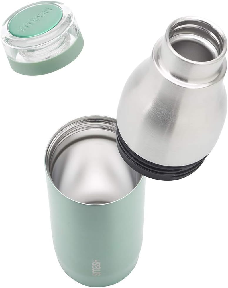 Smash Stainless Steel 500Ml Water Bottle, Sage