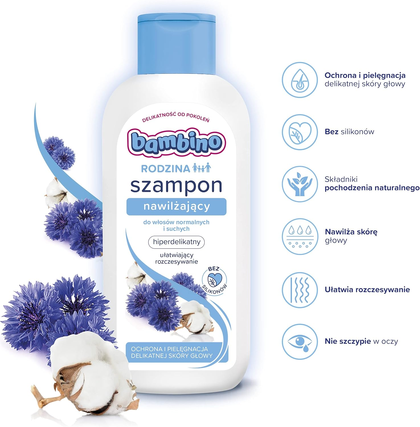 Bambino Family Moisturising Shampoo 400 Ml image number 2