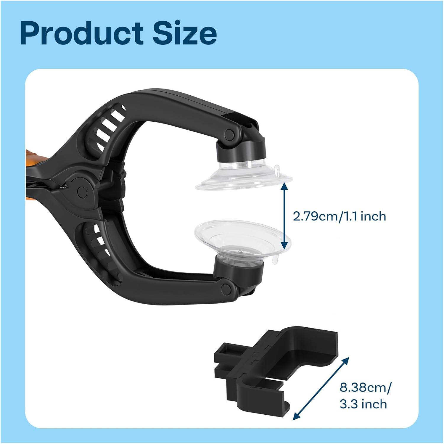 MMOBIEL LCD Screen Opening Tool/Pliers Repair Tool Suction Cup Compatible with Various Tables and Smartphones (Orange) - Blue image number 2