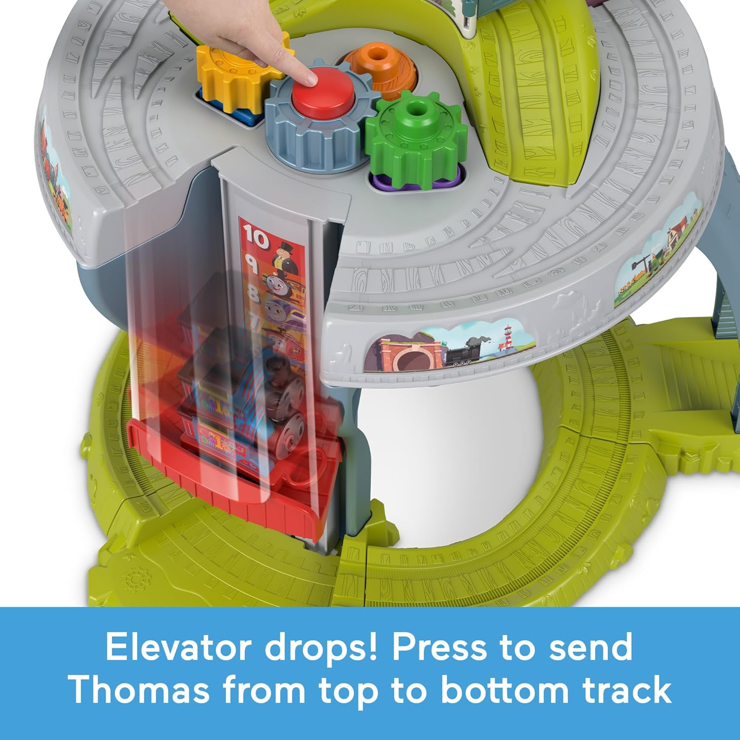 Thomas & Friends Toddler Toy My First Train Table with Track, Cargo Stacking & Fine Motor Activities for Kids Ages 18+ Months