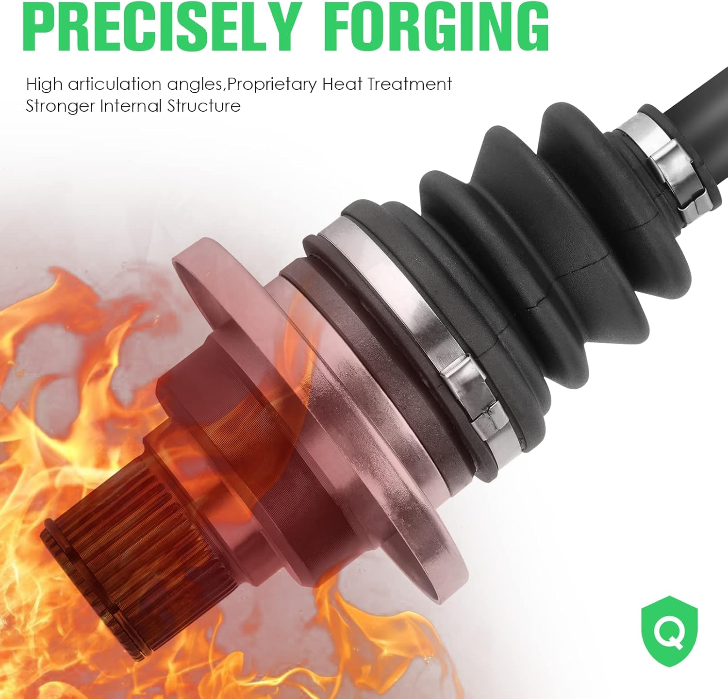 Youxmoto Rear Left CV Axle Drive Shaft & Wheel Bearing Kit Fit for Yamaha Rhino 450 2006-2009, for Rhino 660 2006 2007; for Rhino 700 2008-2013, for 5UG-F530T-20-00/ 5UG-F531H-01-00 image number 6