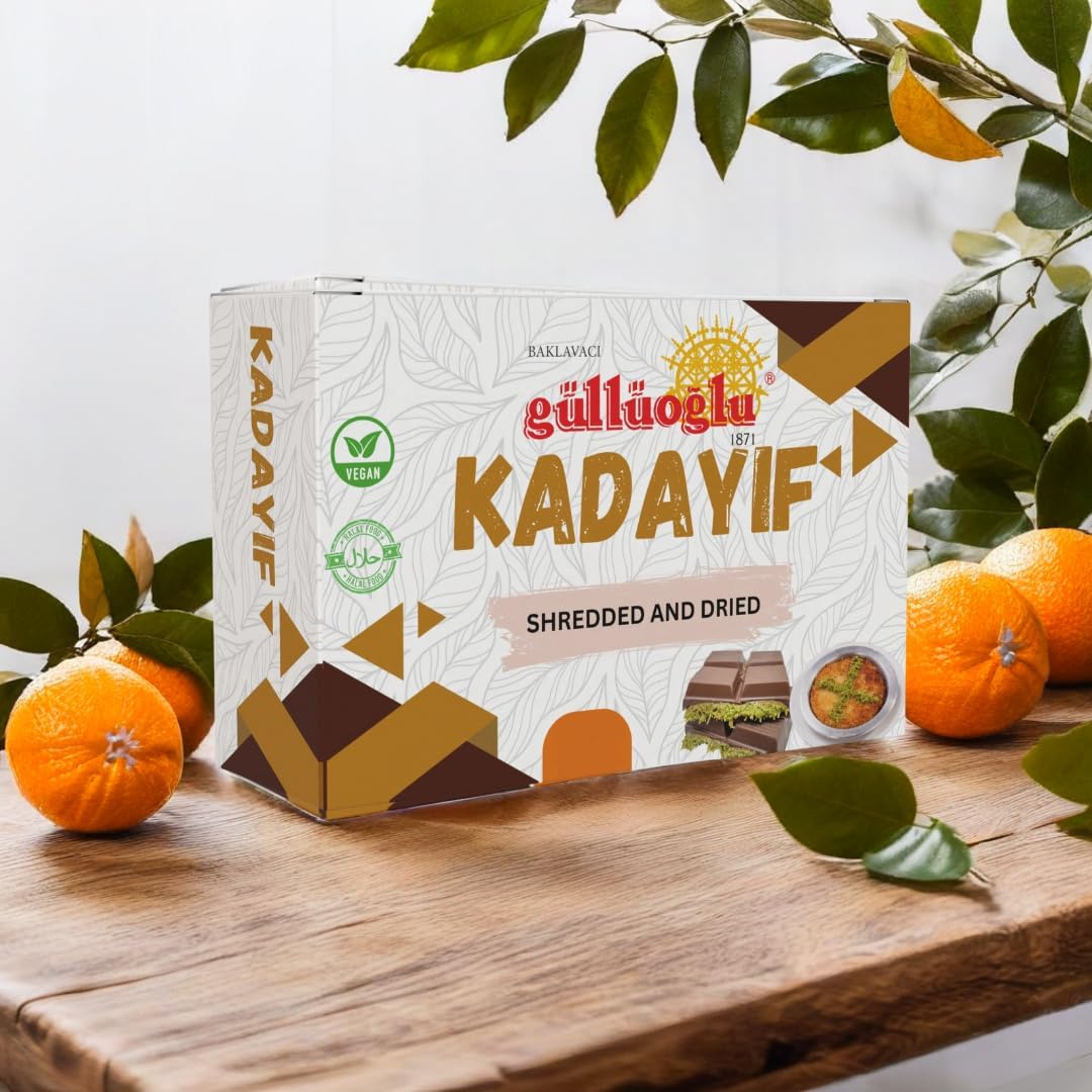 Gulluoglu Dried & Shredded Kataifi - 150G - 0.33Lb Kadayif Chopped Fillo Dough, Shredded Phyllo, Kadayif Pastry Dough, Knafeh, Kunafa, Katifi, Kadayif Ingredient for Dubai Chocolate Bar image number 2