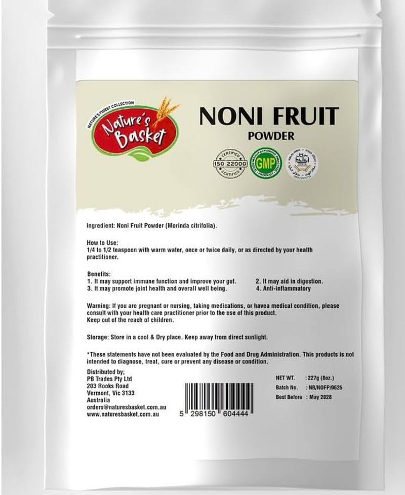 Natures Basket Noni Fruit Powder &ndash; 227G image number 1