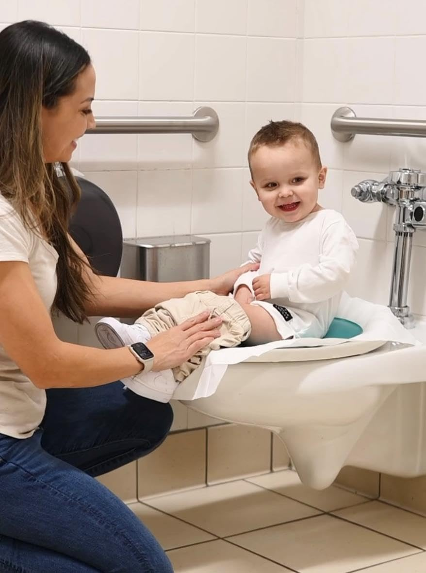 Prince Lionheart Tinkle to Go - Reusable Foldable Portable Potty Training Seat - Toilet Seat Perfect for Travel - Built-In Splash Guard, Perfect Potty Training Toilet Seat, Portable Potty for Toddlers image number 2