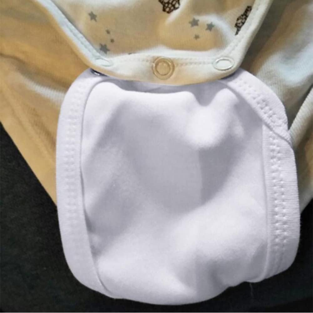 6Pcs Vest Extenders Extension Toddler Infant Romper Bodysuit Cloth White Set image number 3