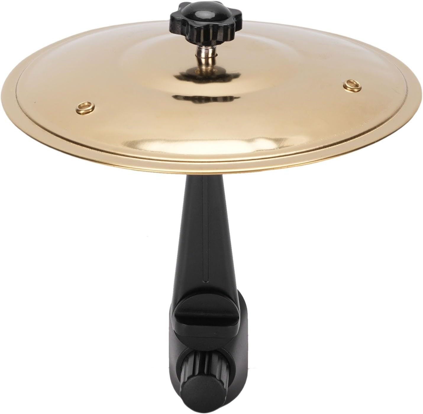 Zopsc Car Drum Cymbal for Air Vent, Car Crash Cymbal Air Vent Mini Drum, Crisp Metallic Sound, with Stand, Fun Practical Accessories (Gold)