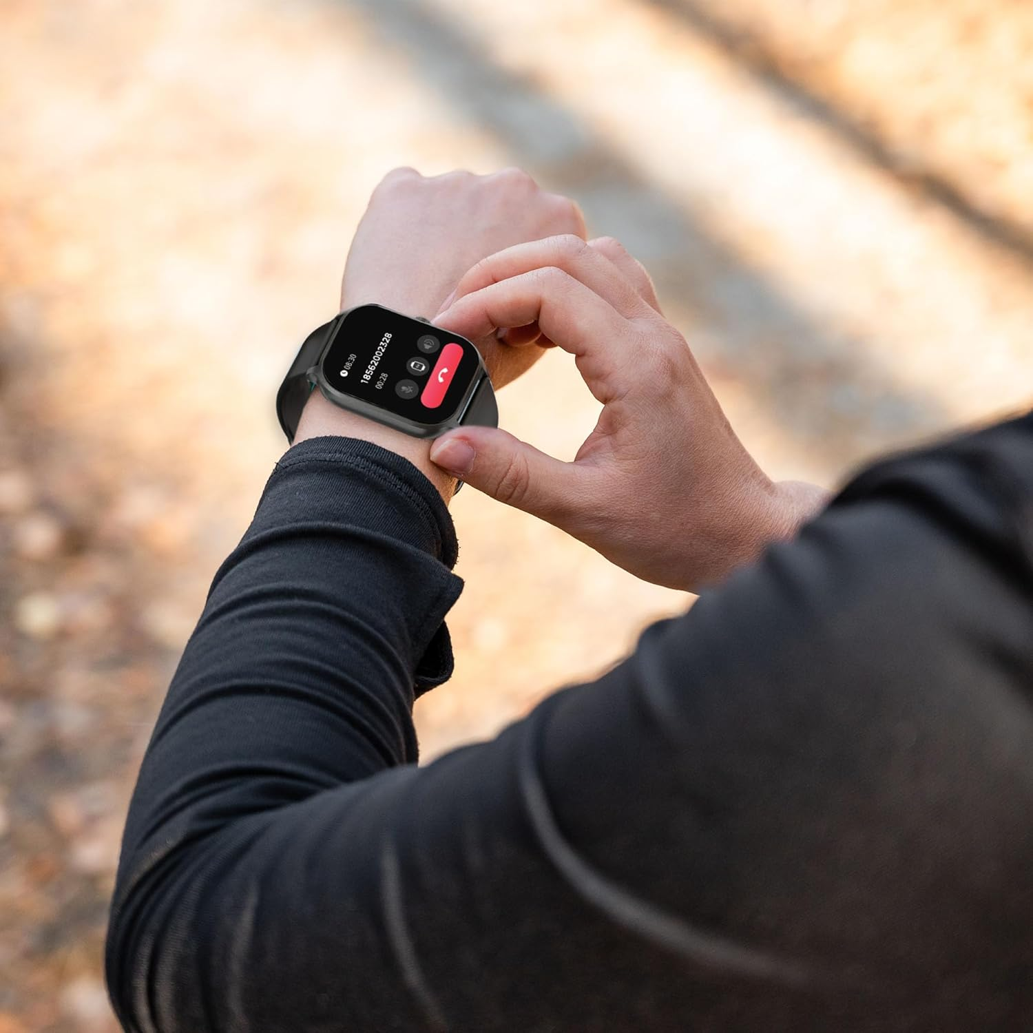 Laser Smartwatch 2" Black Touch Display, IP68 Waterproof, Bluetooth 5.3, Android/Ios Compatible with Built-In Activity Tracker, Heart Rate & Blood Pressure Monitor, Digital Clock, Find Phone and More image number 1