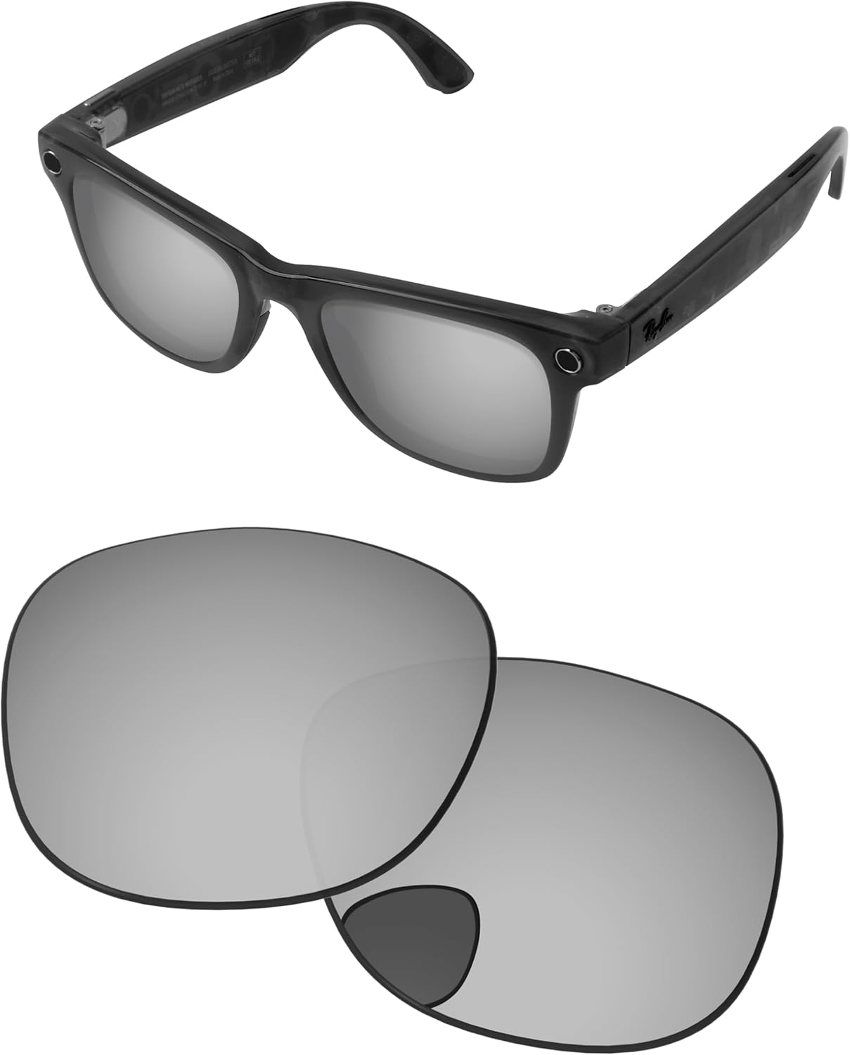 Replacement Lenses Compatible with Ray-Ban Meta RW4008 53Mm Sunglass
