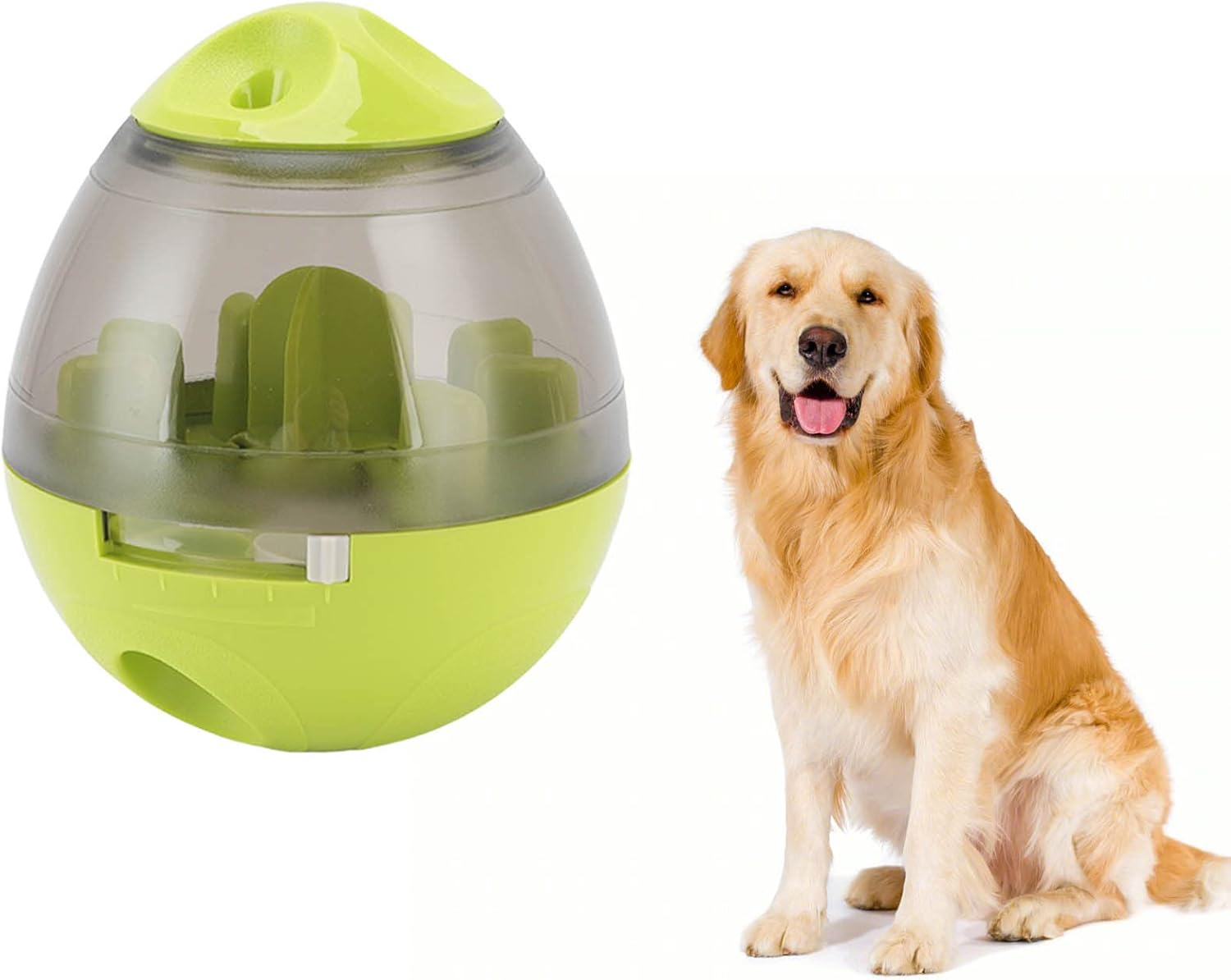 Pet Food Dispensing Ball, Interactive Memory Training Dog Slow Feeder Puzzle Toy, Automatic Pet Slow Feeder Treat Ball Adjustable Dog Treat Dog Ball Dispensing Dog Toys for Dogs